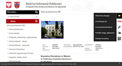 Desktop Screenshot of bip.powiatmlawski.pl